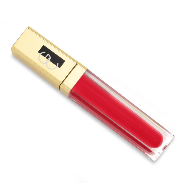 Color Your Smile Candy Apple Red Lip Gloss with mirror and light