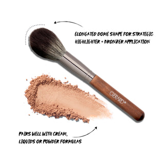 High & Low - Highlight + Bronzer Brush - F2 - Gerard Cosmetics